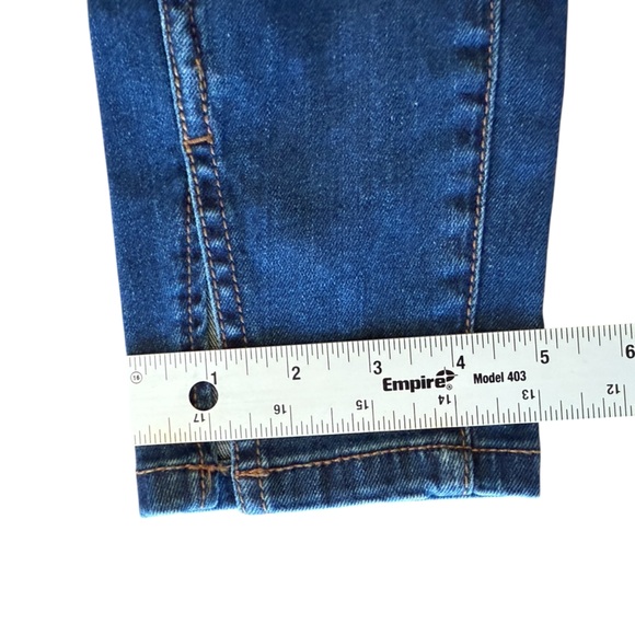 Anthropologie Pilcro & The Letterpress Mid Rise Skinny Jeans Size 29 Blue Denim - Picture 15 of 15
